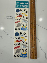 Frances Meyer Inc Stickers ~ Kitty Fun ~ Four 2 1/2×4 1/2″ Sections 2 Sheets