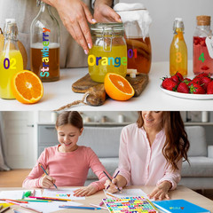 Alphabet Sticker, 1»Inch 12 Sheets Multicolor Letter Stickers, Self-Adhesive Vi