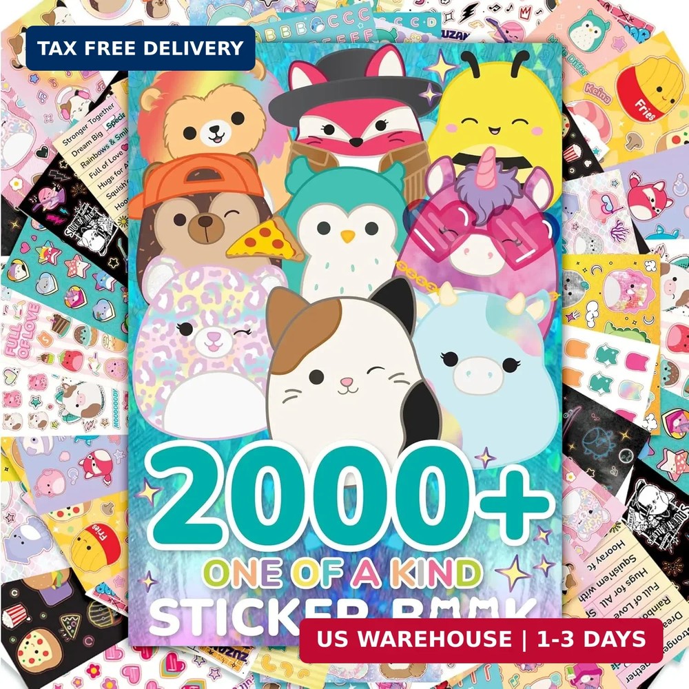 Horizon Group USA Sticker Book with Large and Small Sizes, Kids Stationary for W
