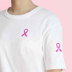 10pcs Pink Ribbon Stickers, Breast Cancer Awareness