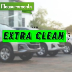 Extra Clean Windshield Stickers, Chartreuse Green, 12-Pack