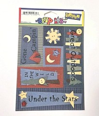 Pebbles Inc Camping Sampler Cardstock Stickers SnipIt Words Titles Quotes