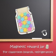 Magnetic Reward Jar for Kids, Classroom Reward System, Star Reward Jar, Incen…