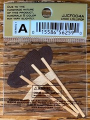 RARE Jolees Mini by You Chocolate Lollipop Sucker Candy Scrapbook Non-Adhesive