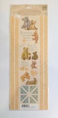 Teddy Bears Borders & Corners Embossed Scrapbooking Stickers By K&Company