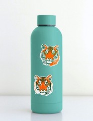 Tiger Head Bright Die Cut Vinyl Stickers Set Scrapbooking Laptop Waterbottle
