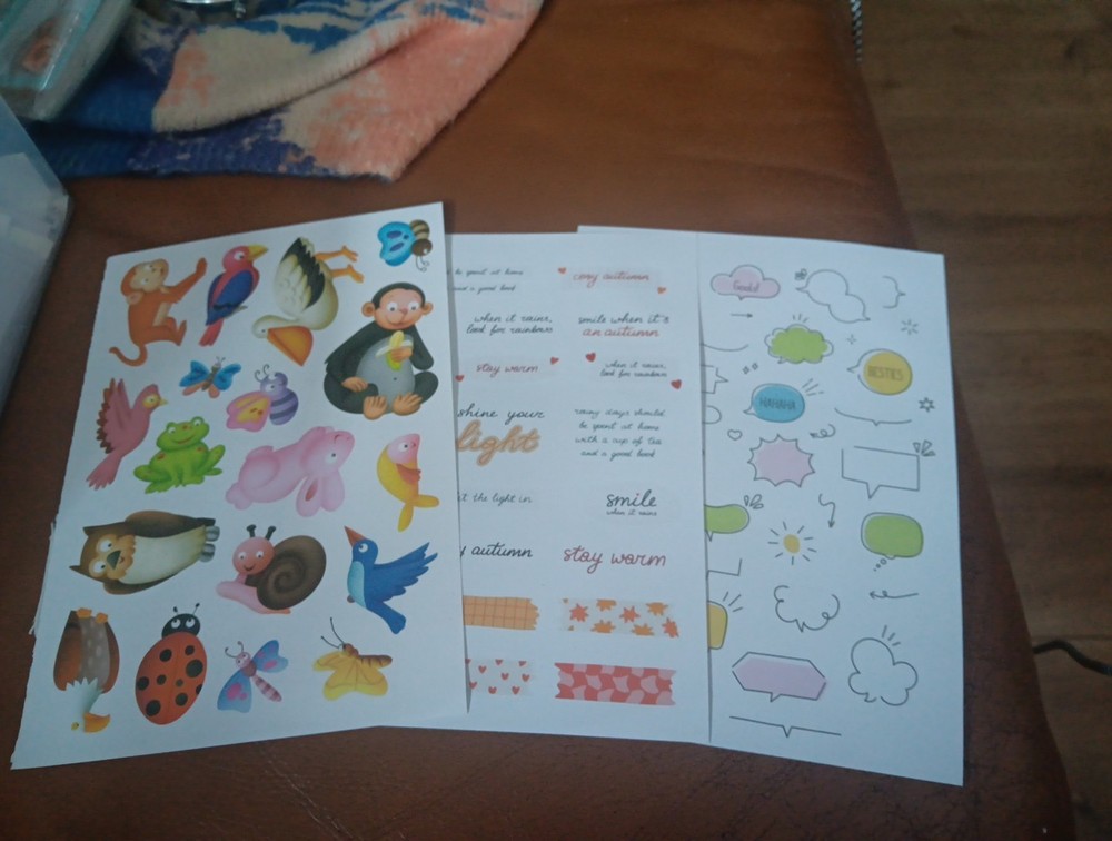 3X STICKERS FOR SCRAPBOOKING/JOURNALS 19X14 CM (ST220)