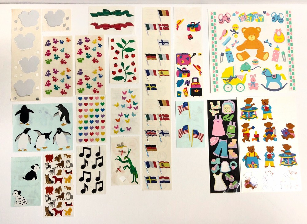 Mixed Lot of Sandylion and Mrs. Grossman’s Stickers Bears / Sm Dogs / Insects