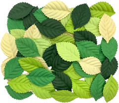 Handmade 100 Pcs Mixed Leaves 45X29Mm Mulberry Paper Leaves Scrapbooking Wedding