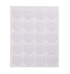 Shapenty 1Inch/25mm Clear Round Epoxy Resin Dome Stickers Circles Dots