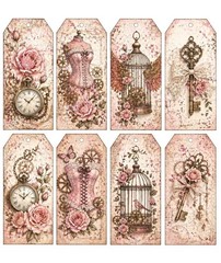Shabby Steampunk Tags Junk Journal Scrapbook USA
