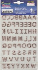 NEW! Mark Richards Crystal Stickers RED Alphabet tiny gems 00331 Fast FREE Ship!