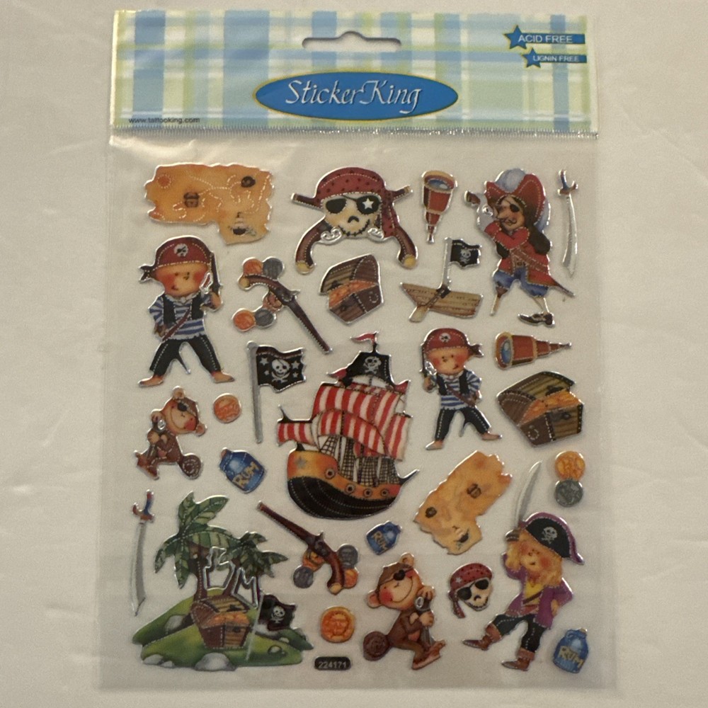 Sticker King Stickers-pirate Theme