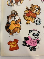 Vintage NOS 1980s Hallmark Ambassador Shirt Tales Stickers