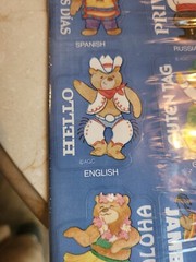 Vintage American Greetings Bears of Many Countries Stickers 4 sheets NIP