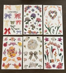 Vintage Mrs. Grossman’s Flowers and Bows 6 sheets 4×6