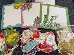 Anna Griffin Vintage Travel Card Toppers Retired Partial Set