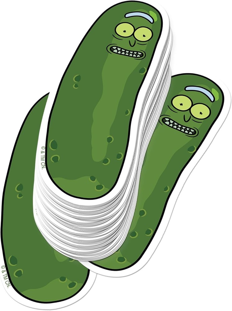 RICK AND MORTY PICKLE RICK VARIETY DIE CUT VINYL 50 CT STICKER PACK