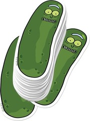 RICK AND MORTY PICKLE RICK VARIETY DIE CUT VINYL 50 CT STICKER PACK