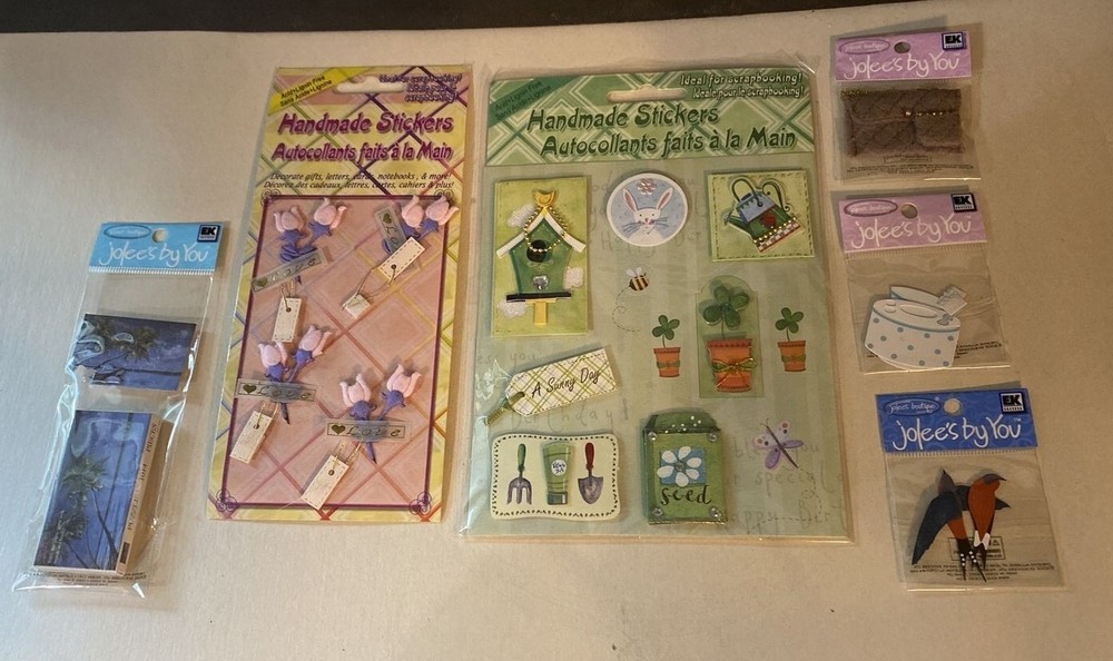 Jolee’s Boutique Dimensional and Handmade Brand Stickers lot of 5 packs new