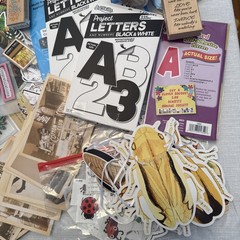 Huge Ephemera Lot Variety Junk Journal Scrapbooking Cardmaking Paper Sticker Etc