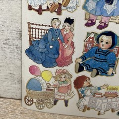 Vintage 1990 AGC, Inc Assorted Dolls Stickers 9 Counts Brand New No Packaging