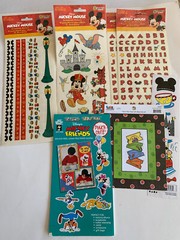 Disney Mickey and Friends Sandylion Stickers Punch outs scrapbook lot