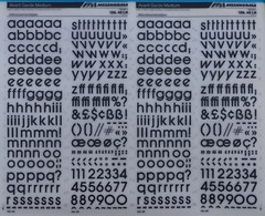 Mecanorma Dry Transfer Lettering 156.48 LN #173 AVANT GARDE MEDIUM 14.5mm