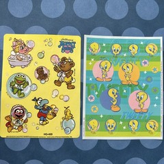 Vintage 80s 90s Y2K Hallmark AGC + Stickers 25 FULL SHEETS Characters Foil Heart