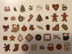 RECOLLECTIONS DIE CUT SHAPES EPHEMERA 40 PC GINGERBREAD FOREST CHRISTMAS ~ NEW