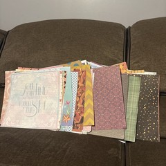Mermaid Baby Boy Llama 12×12 Paper & Sticker Lot – Scrapbooking