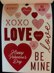 RECOLLECTIONS VALENTINE’S DAY STICKER BOOK 341 PC STICKERS 12 SHEETS ROMANCE