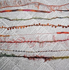 Fiber Art Yarn Journal Scrapbook Mixed Media Gift Wrap 24 Yds «Copper Canyon»