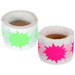 2 Rolls Price Tag Stickers for Retail Supermarket Business Sign Blank Label