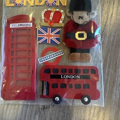 NEW, Vintage Jolee’s Boutique Dimensional Stickers «London» Theme 8 Pieces