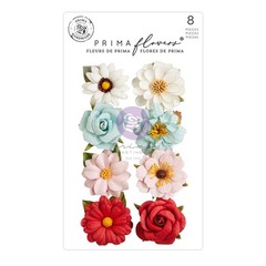 Prima Flowers CANDY CANE LANE Letters For Santa Paper Flowers 8/pck 661861