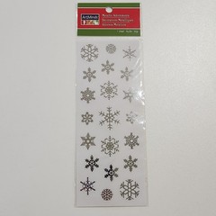 ArtMinds Metallic Adornments Christmas Holiday Stickers Sheet Letters Shiny Foil