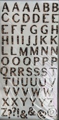 8 6”x12” SHEETS Of GLITTER CHIPBOARD SHAPES by 3 Birds Designs