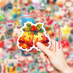 100PCS Christmas Stickers, Thickened Backing Christmas Stickers, Vinyl Xmas Part
