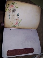 Pink Vintage Roses Junk Journal Scrapbook USA Seller