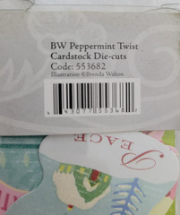 K&Co Die Cut Cardstock NIP Peppermint Twist Brenda Walton 130 Pieces