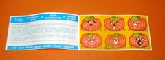 Eureka vintage Halloween pumpkin holiday stickers brand new old store stock