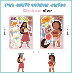24 Cute Cartoon Stickers for Kids – Make Your Own Face Stickers, Art Craft Suppl