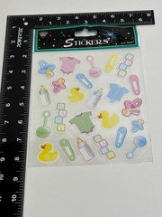 Nicole Crafts Baby Themed Stickers One Sheet Colorful Icons