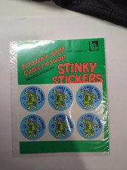 TREND 80s Stinky Stickers Vintage Scratch N Sniff Sealed Tooth Paste Smile Power