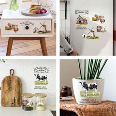 3Pcs/Set Farmhouse Rub on Transfers for Furniture and Crafts 6X12 Inch Farm Them