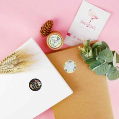 2 Roll / 1000 pcs 1″ Assorted Floral Thank You Stickers Round Sealing Labels US