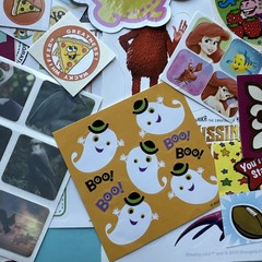 Vintage 80s 90s Y2K Sticker Partials & Singles Various Brands Years Sanrio Lot