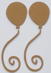 {4} CHUNKY BALLOON w/ STRING – Chipboard Die Cuts
