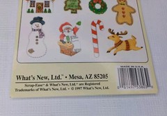 Vintage Scrap Ease Illustrated Cut Out Christmas Theme Citouts Scrapbooking Card
